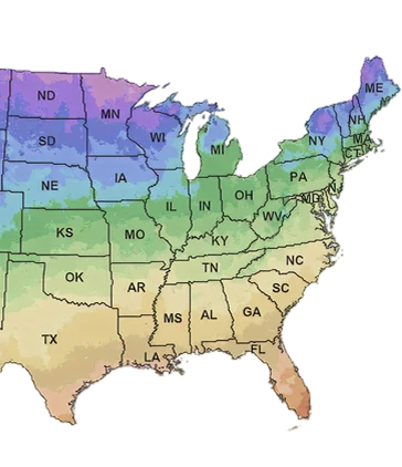USA Hardiness Zone Map